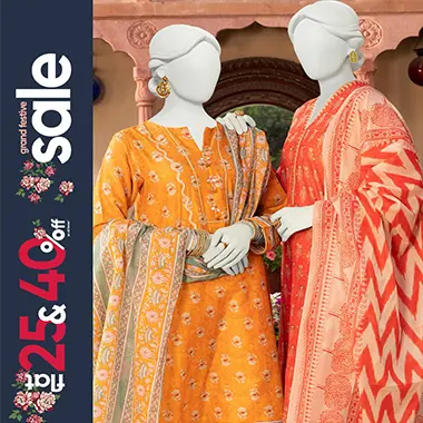 J. | Junaid Jamshed Grand Festive Sale! Flat 25% & 40% Off on Eid Collection